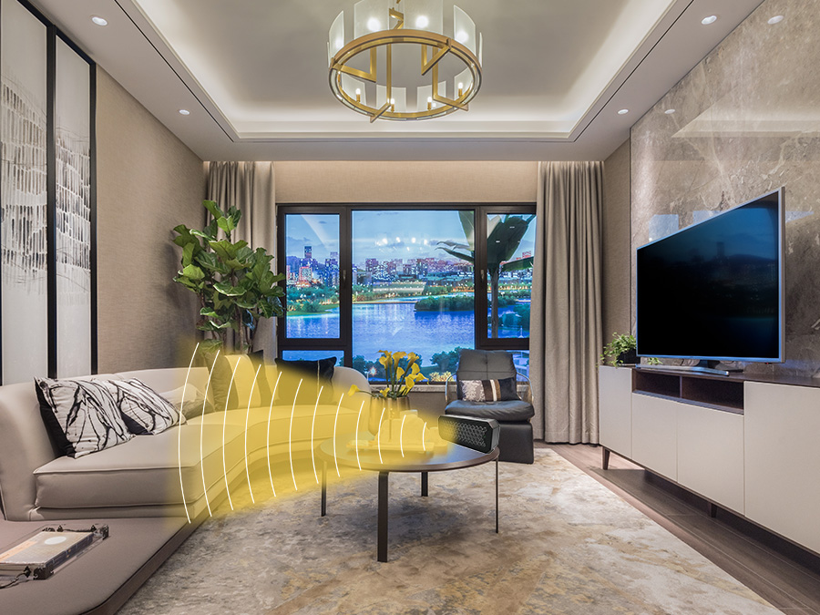 看电视使用定向音响