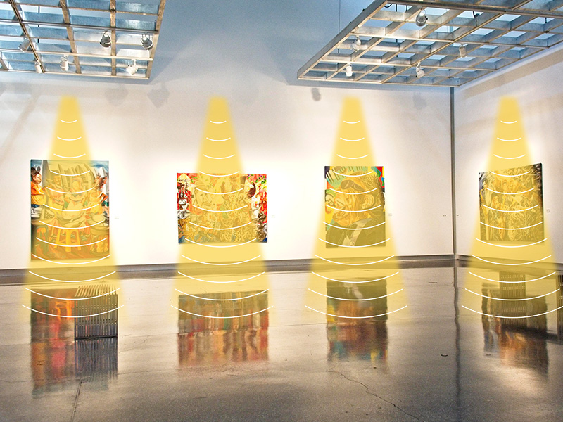 展览馆定向音箱