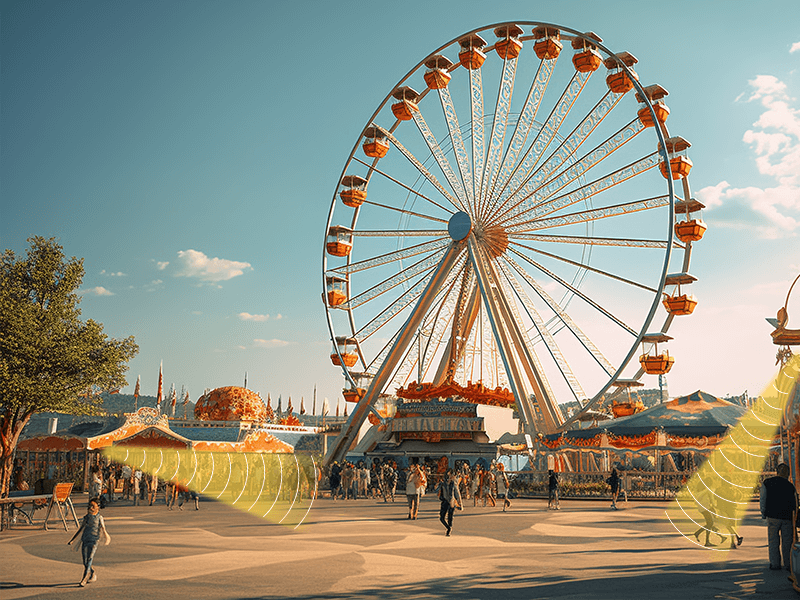 游乐场定向音箱