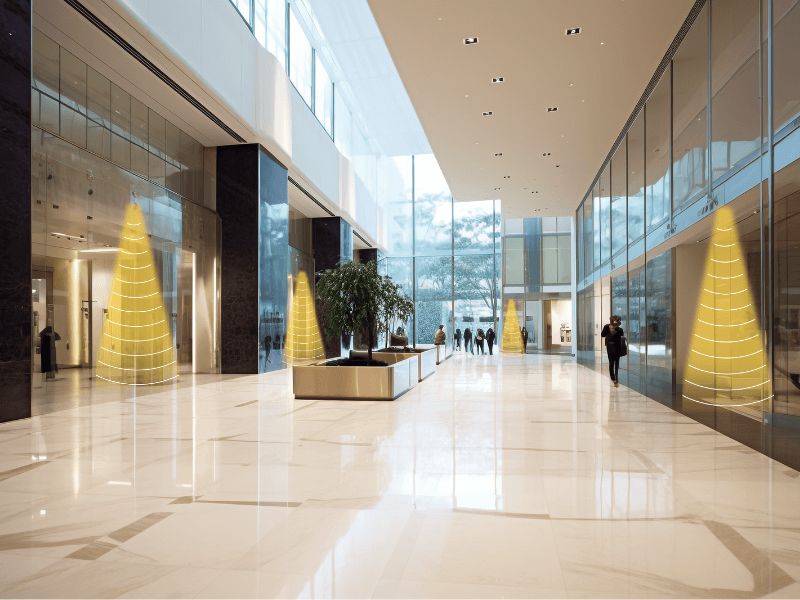 商场定向音箱示意图