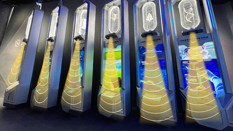 深圳科技展厅安装清听声学的定向音箱聚音宝