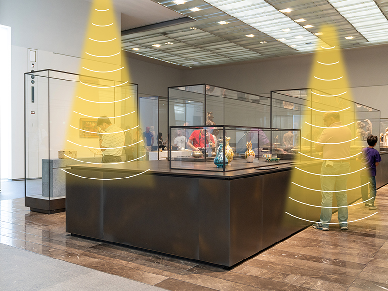 展厅定向音箱,声音分区,互不干扰