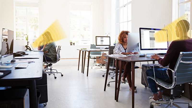 开放办公集成定向音箱，不干扰他人