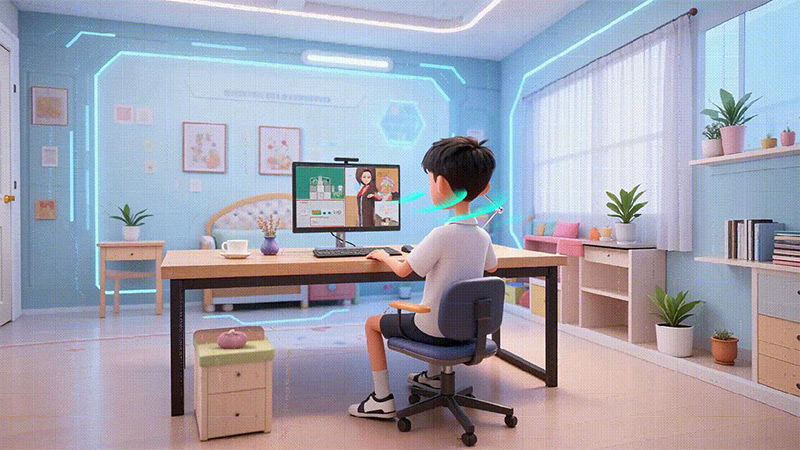 智慧课堂中的聚音屏，定向发声