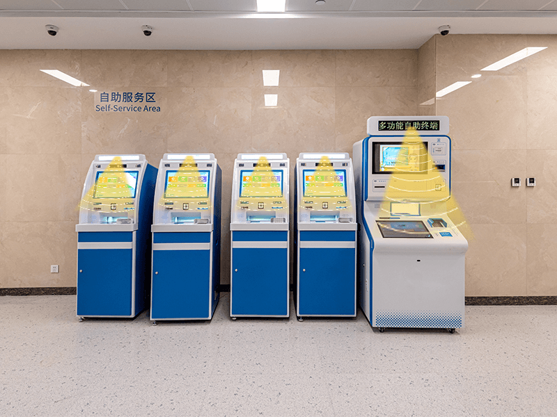 自助挂号机搭配定向扩声音箱，打造智慧医院精准语音引导